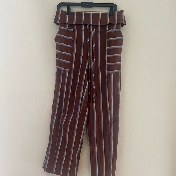 Free people Striped Brown Women's Pants - Picture 5 of 12